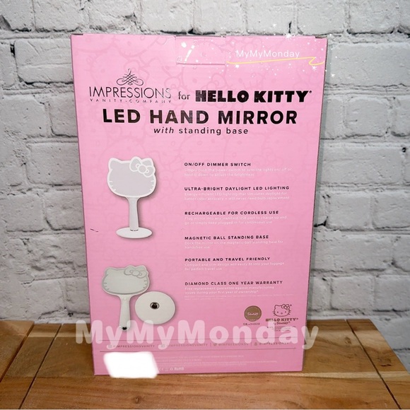 Impressions Hello Kitty LED Hand Mirror - Picture 2 of 5